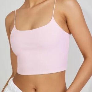 Garage Light Pink Cropped Cami Tank Top